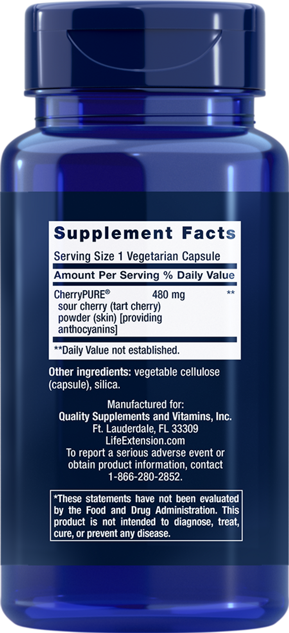 Tart Cherry with CherryPURE® 60 vegetarian capsules