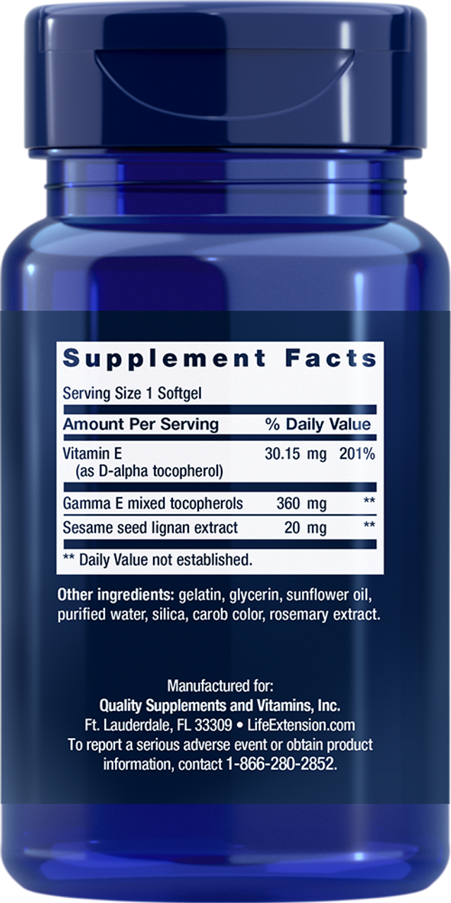 Gamma E Mixed Tocopherols 60 softgels