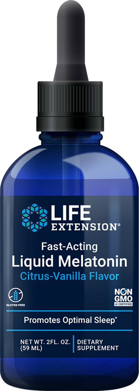 Fast-Acting Liquid Melatonin Citrus-Vanilla Flavor 2 fl oz