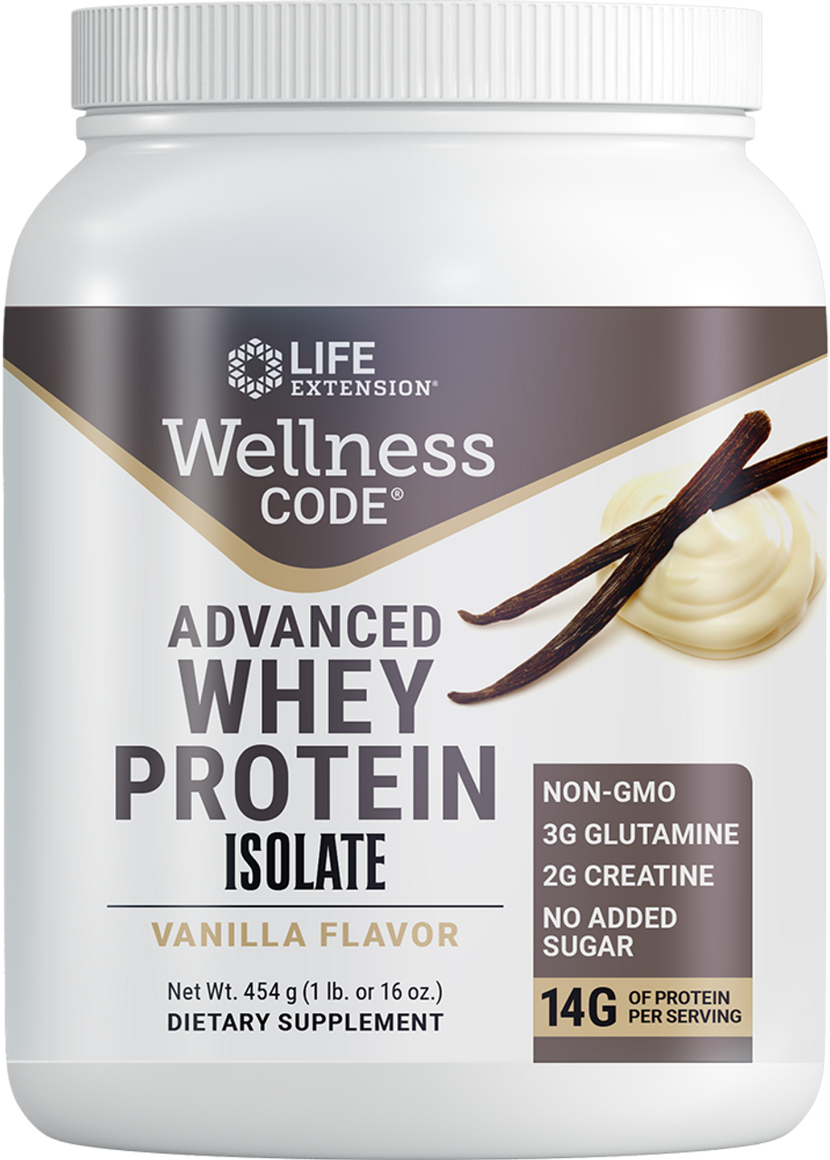 Wellness Code® Advanced Whey Protein Isolate (Vanilla) 454 grams