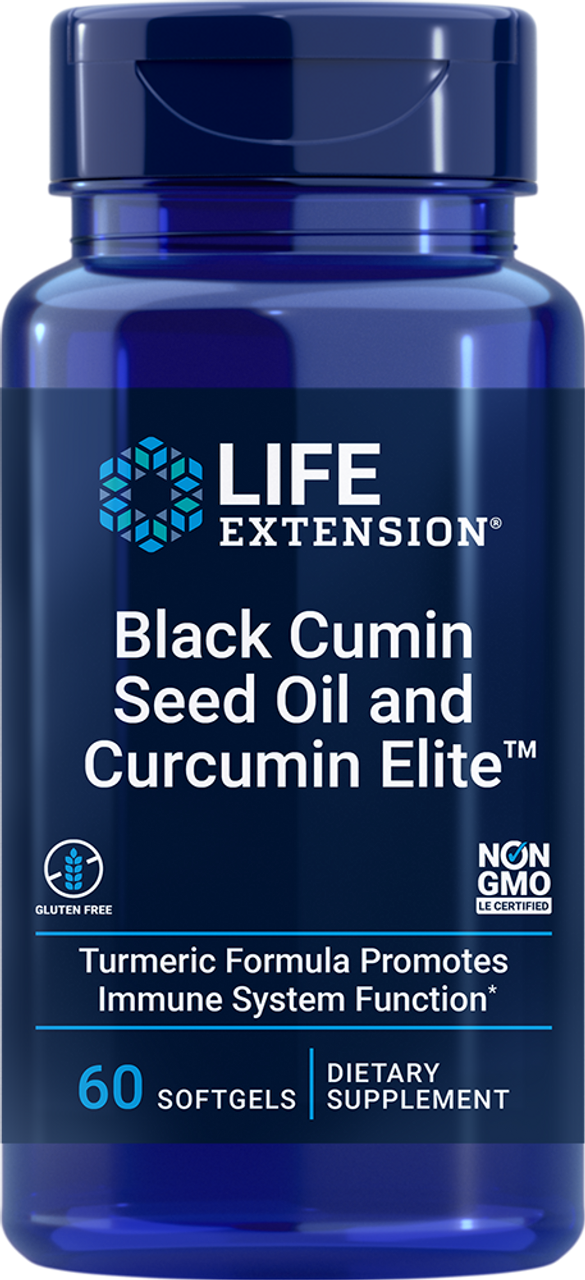 Black Cumin Seed Oil and Curcumin Elite  60 softgels