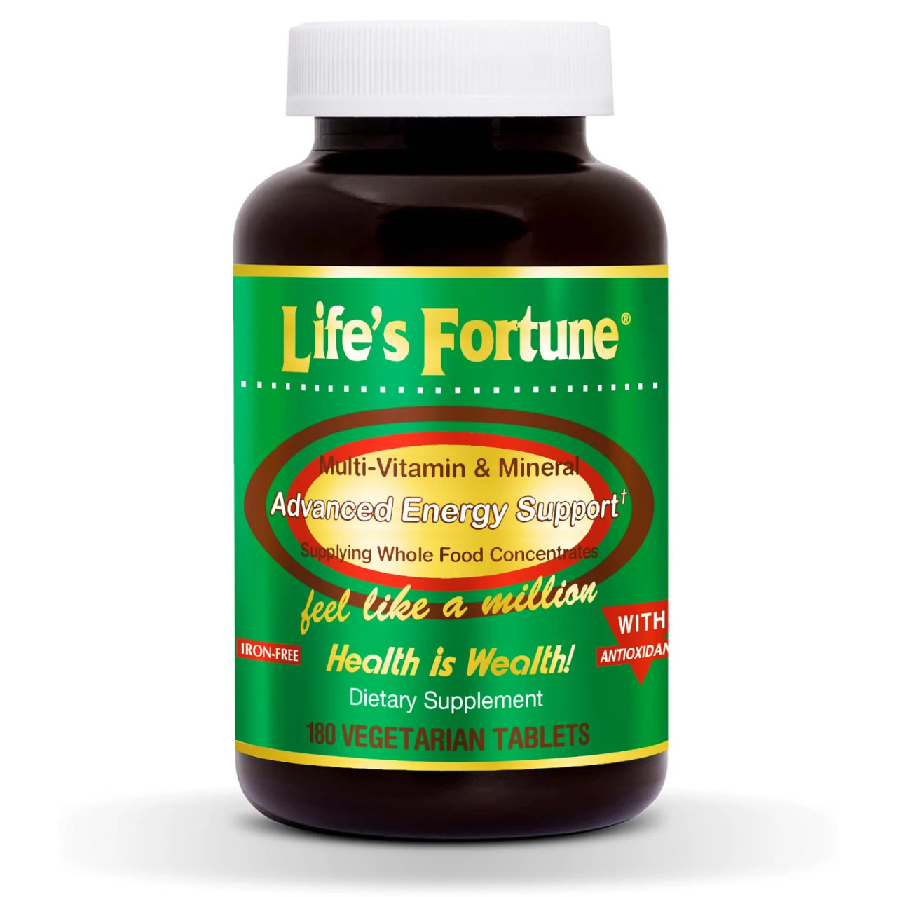 Life's Fortune Multi-Vitamin & Mineral 180 Vegetarian Tablets