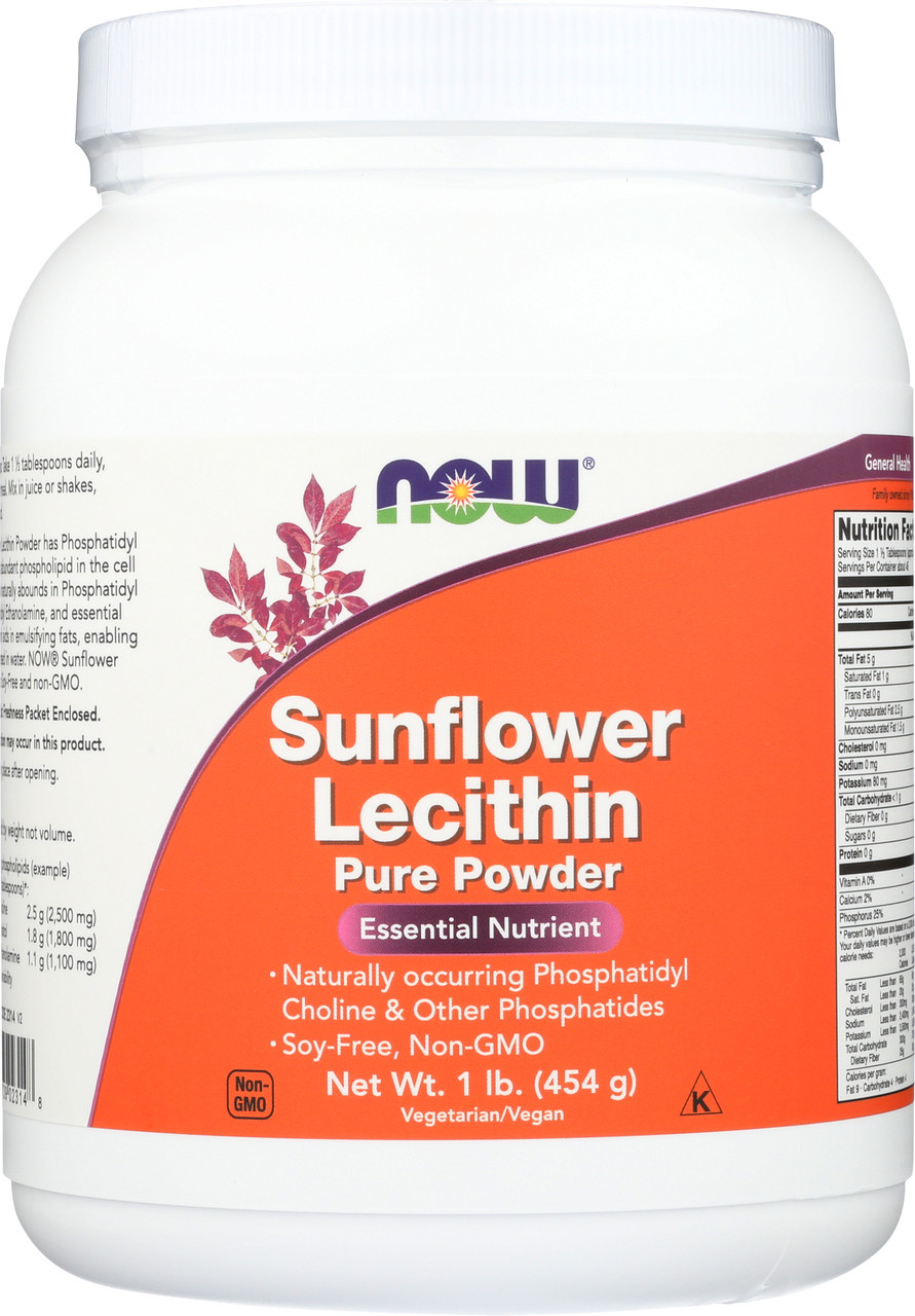 Sunflower Lecithin Pure Powder - 1 lb.