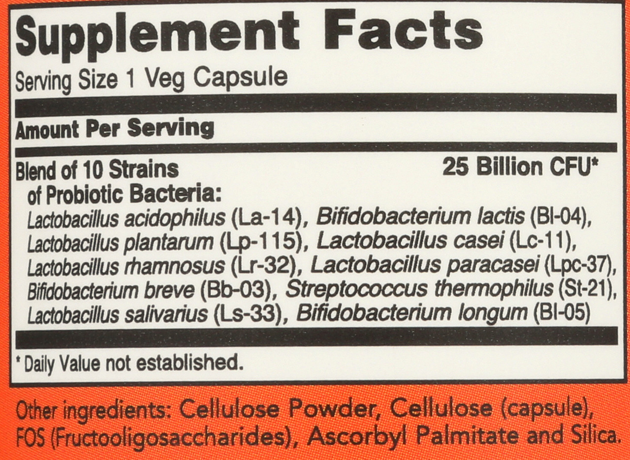 Probiotic-10 25 Billion - 50 Veg Capsules