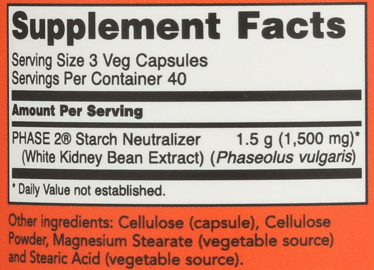 Phase 2 500 mg - 120 Veg Capsules