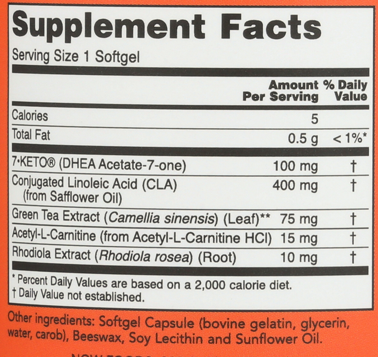 7-KETO® LeanGels 100 mg - 120 Softgels