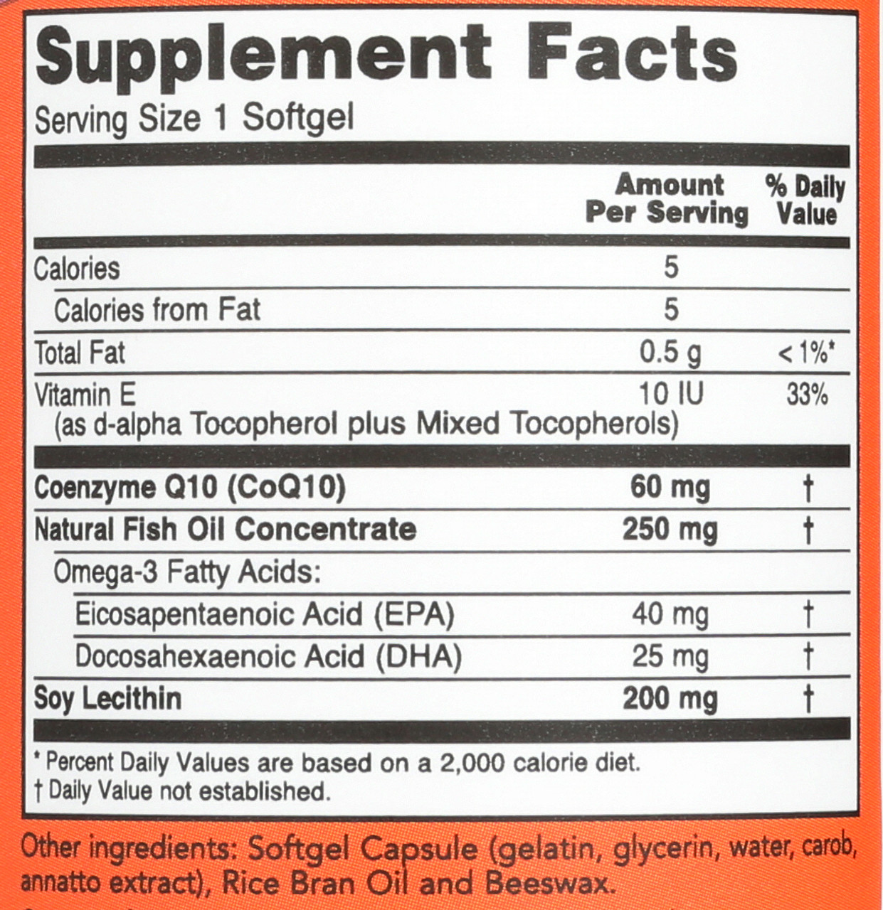 CoQ10 60 mg with Omega 3 Fish Oil - 60 Softgels