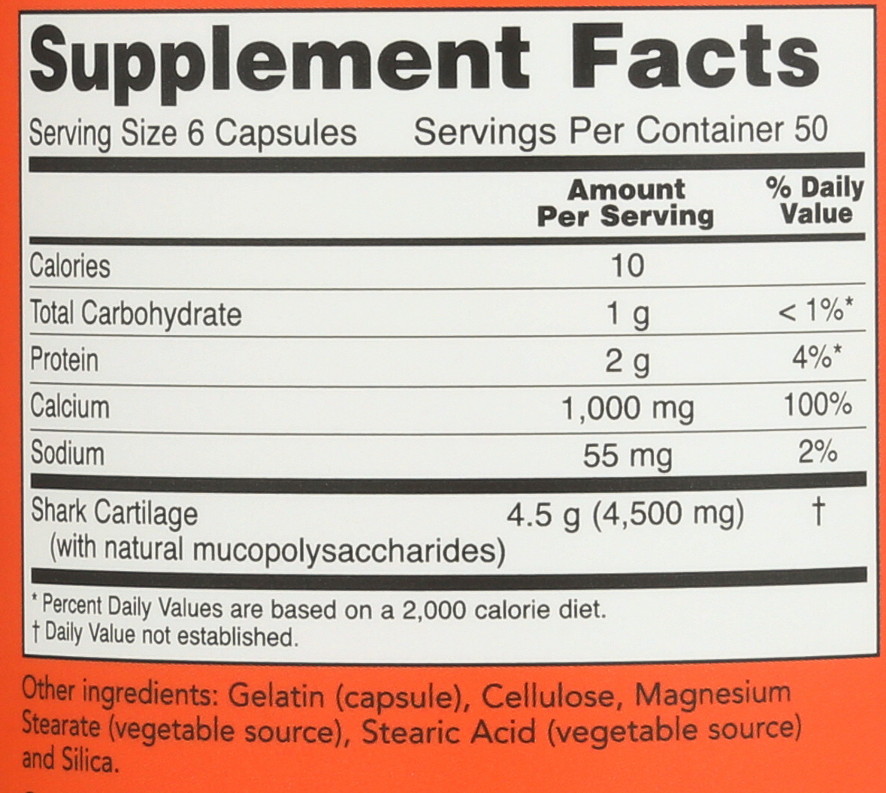 Shark Cartilage 750 mg - 300 Capsules