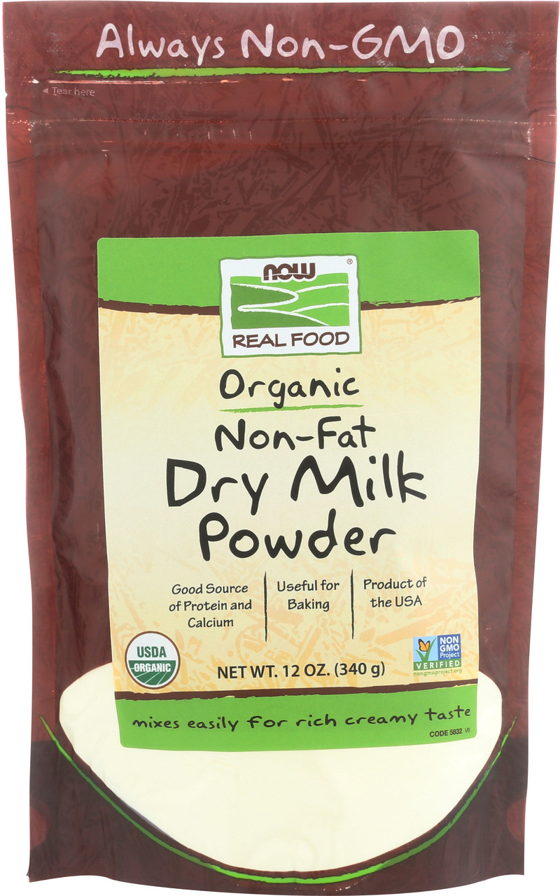 Non-Fat Dry Milk Powder, Certified Organic - 12 oz.