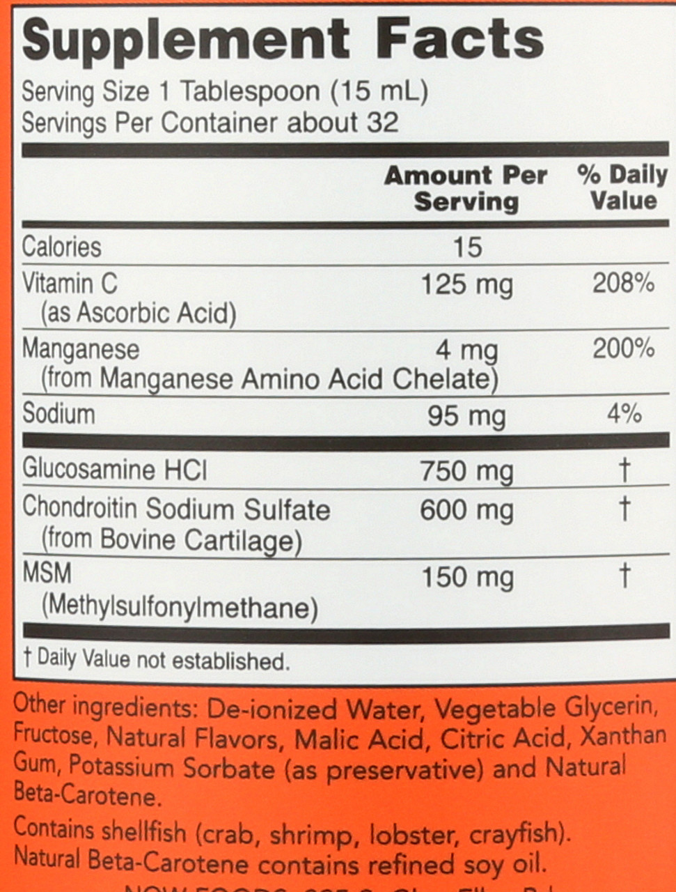 Liquid Glucosamine & Chondroitin with MSM - 16 oz.