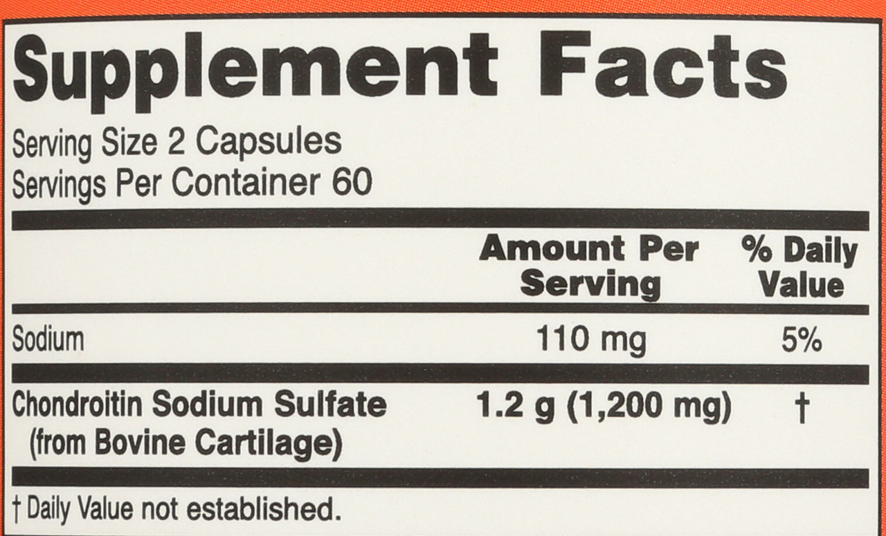 Chondroitin Sulfate 600 mg - 120 Capsules