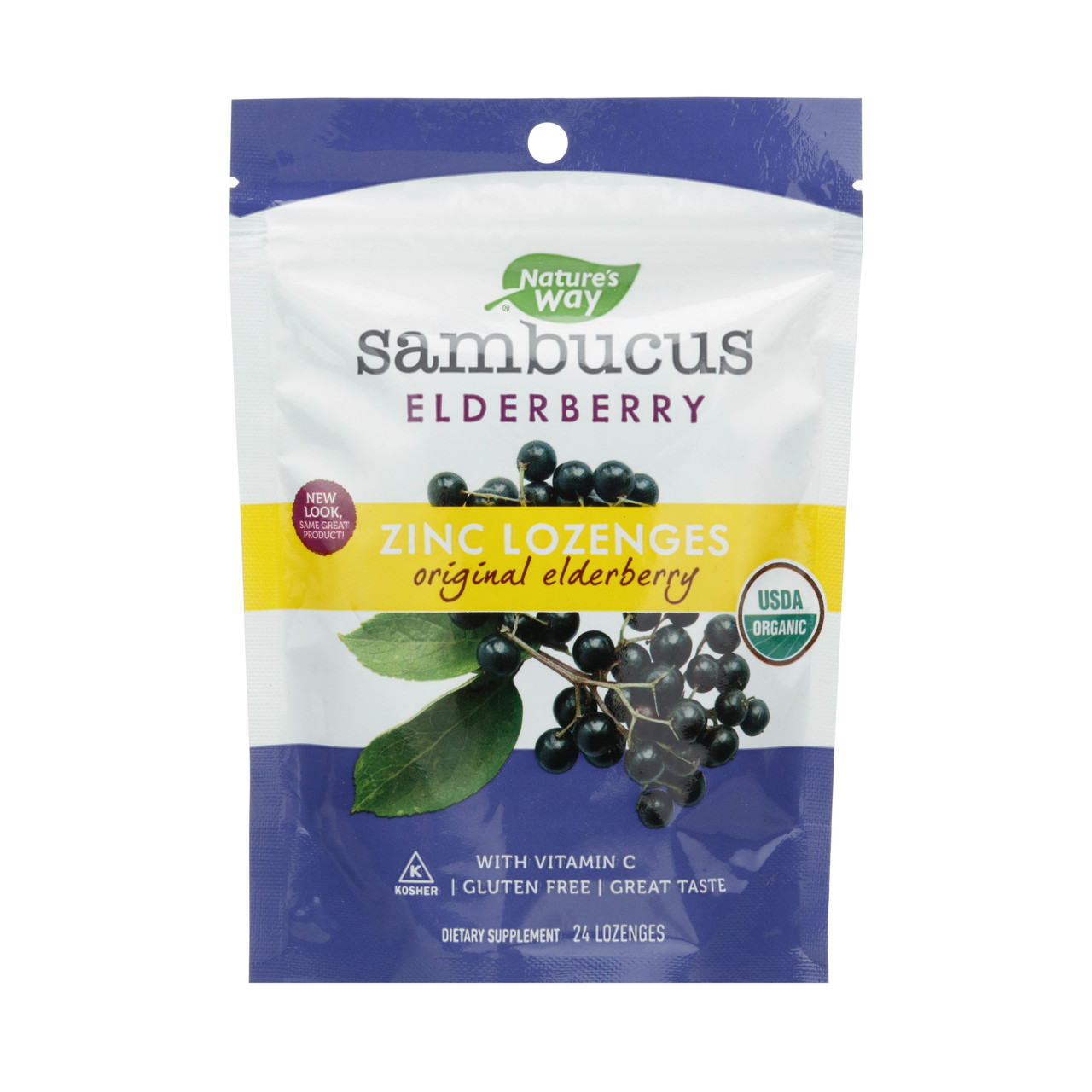 Sambucus Zinc, Organic Lozenges 24 Lozenges