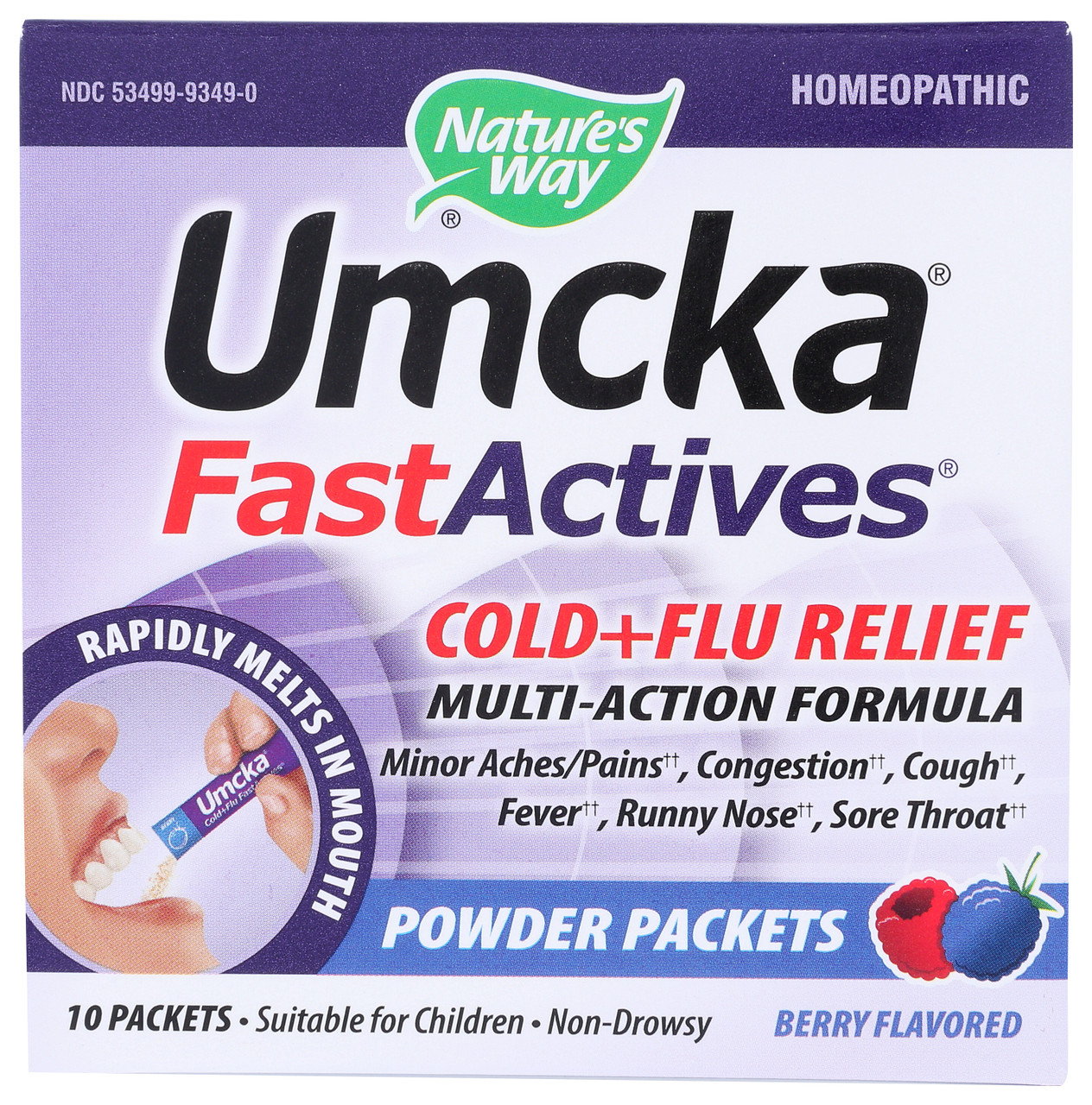 Umcka® FastActives Berry Cold+Flu 10 Packets