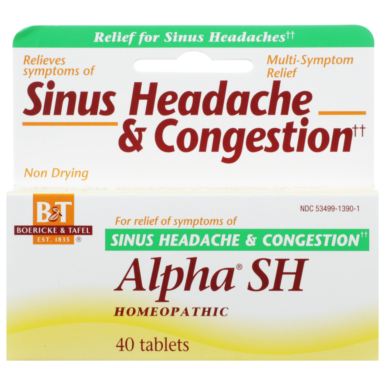 Alpha® SH Sinus Headache Tablets 40 Tablets