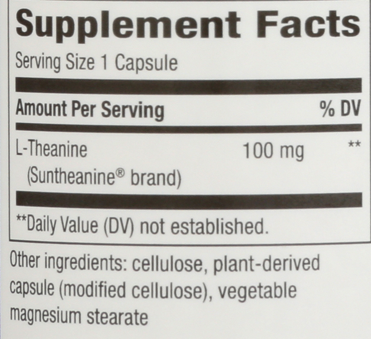 L-Theanine 60 Veg Capsules