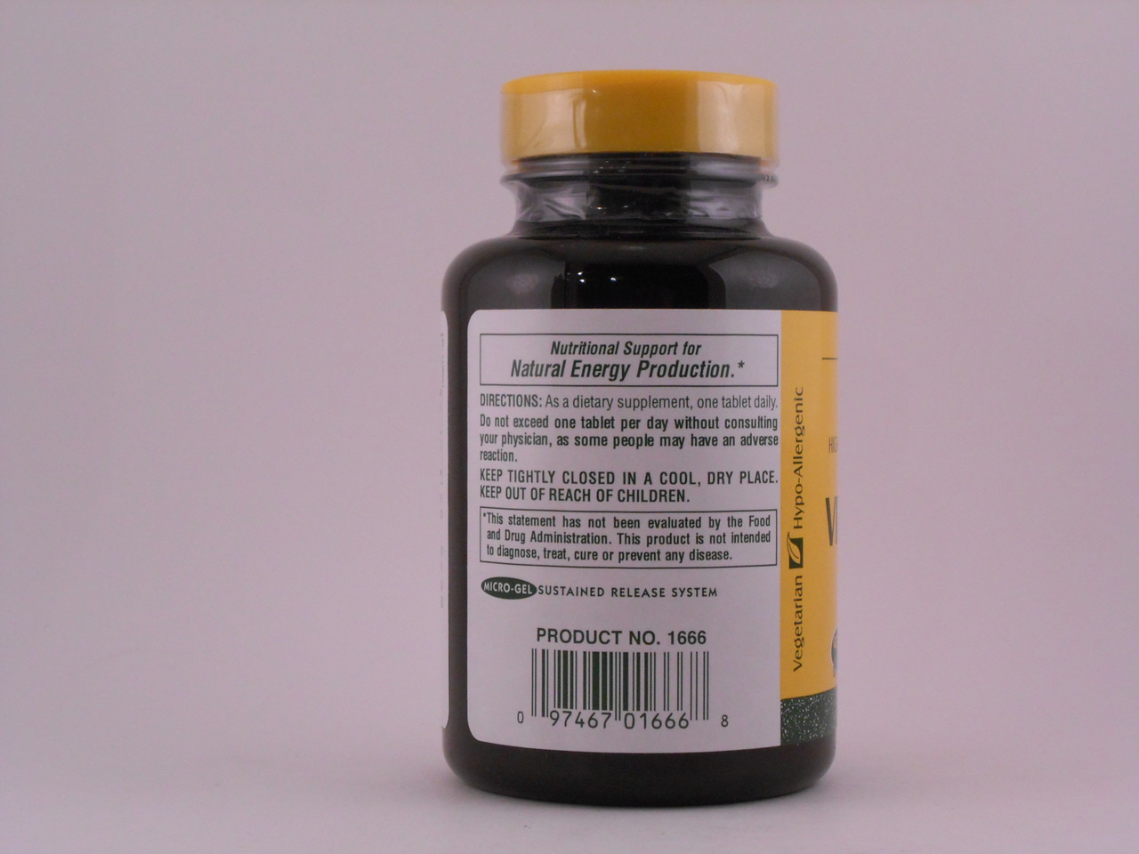 Vitamin B-6 500mg Sustained Release 90 Tablets