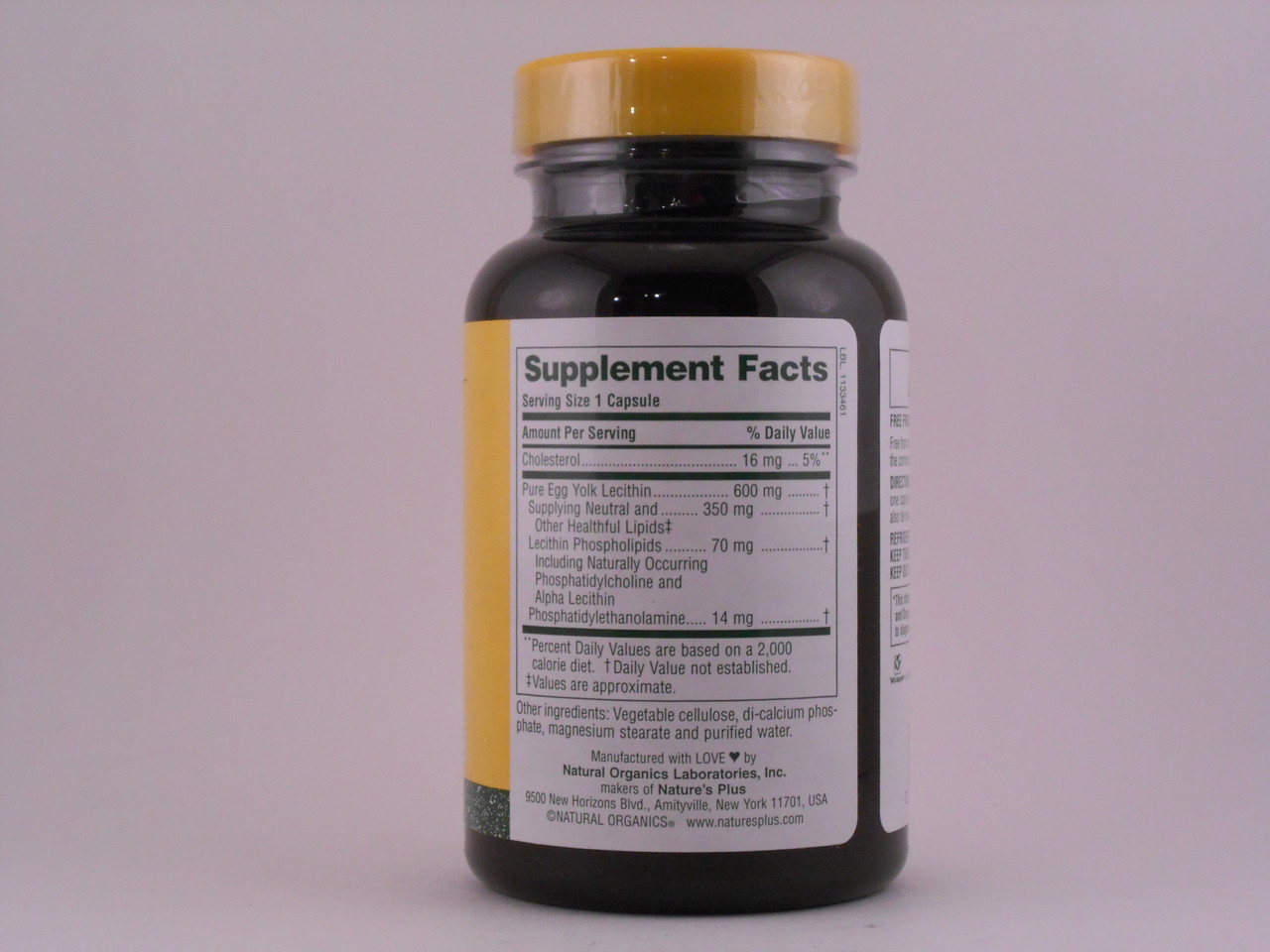 EGG Yolk Lecithin 600mg 90 VCaps