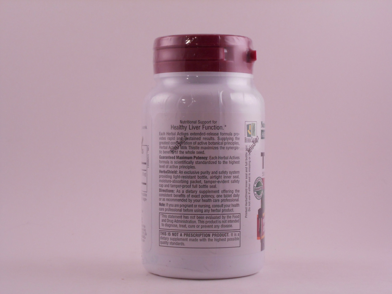 Herbal Actives Extended Release Milk Thistle 500mg 30