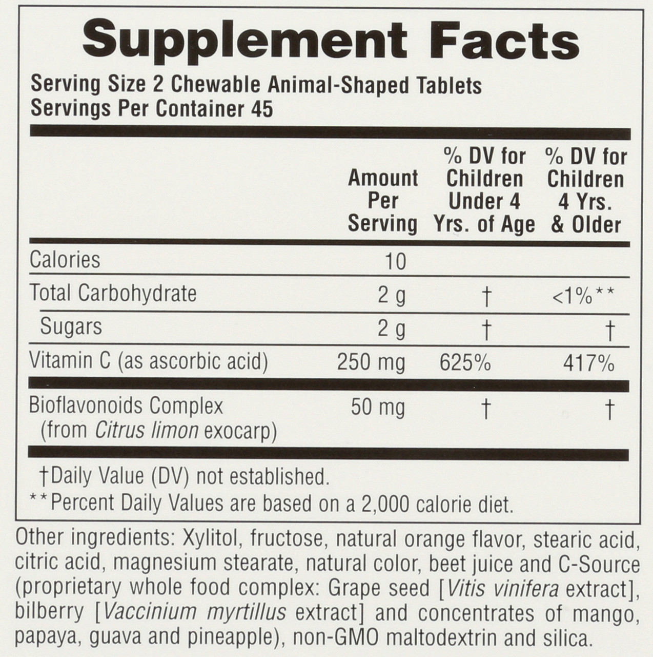 Animal Parade Vitamin C 90 Chewables