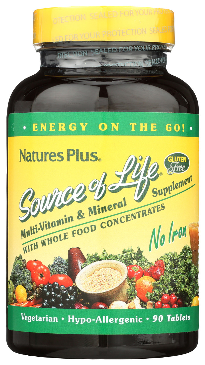 Source OF Life NO Iron 90 Tablets