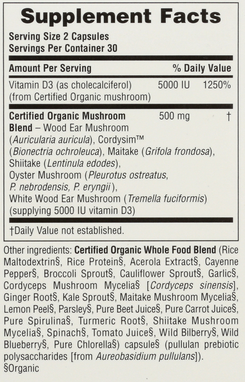 Source of Life Garden Vitamin D3 5000 IU 60 VCaps