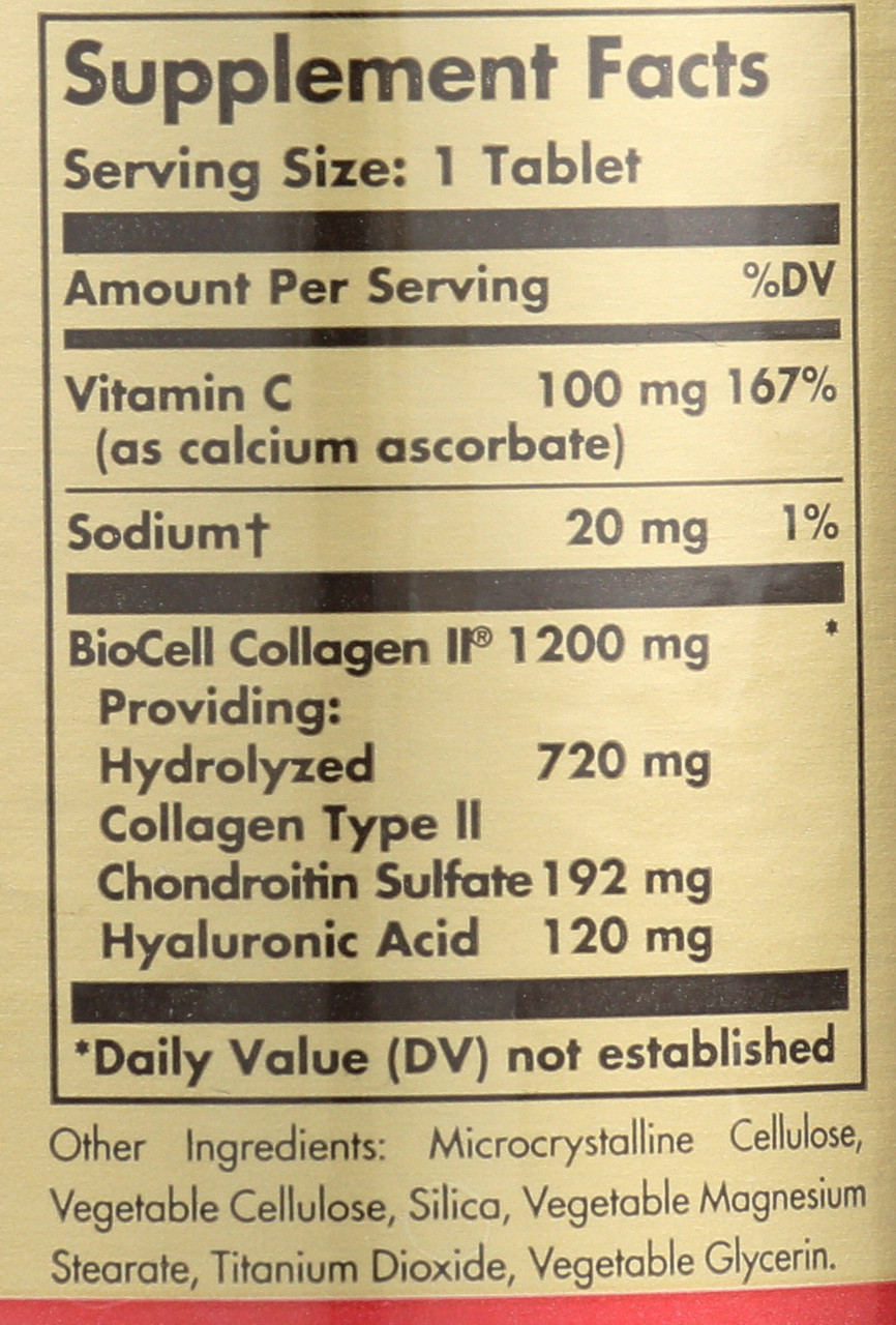 Hyaluronic Acid 120mg 30 Tablets