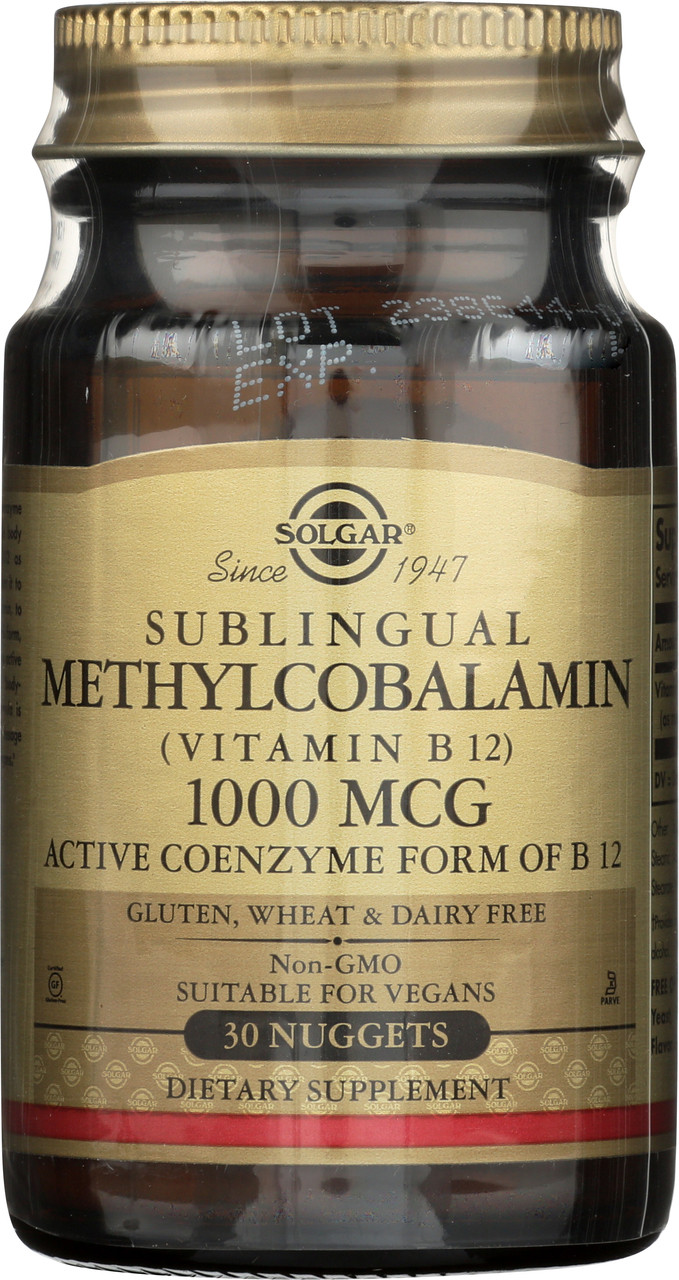 Methylcobalamin Vitamin B12 1000mcg 30 Nuggets