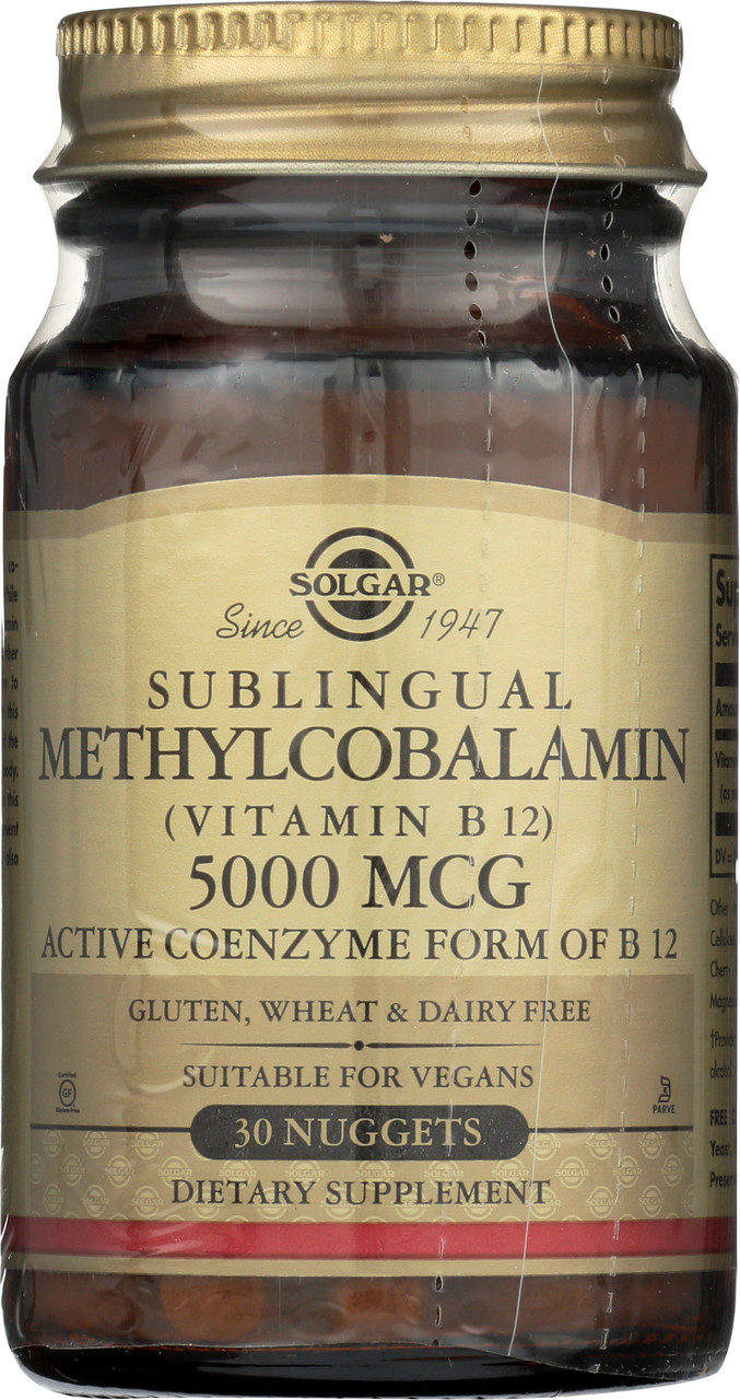 Methylcobalamin Vitamin B12 5000mcg 30 Nuggets