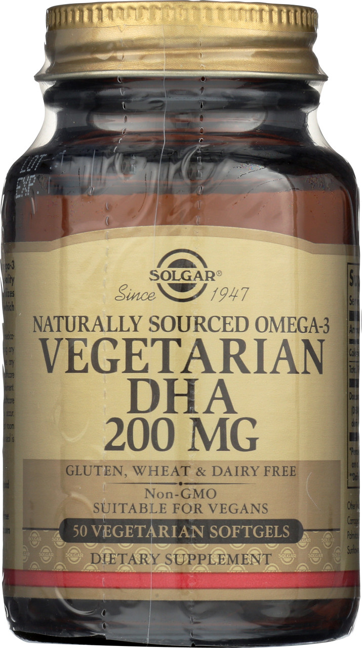 Omega-3 Vegetarian DHA 200mg 50 Vegetarian Softgels