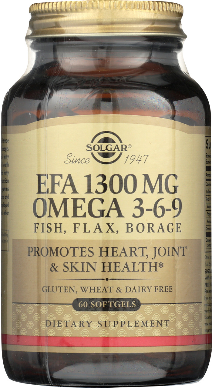 EFA 1300mg Omega 3-6-9 60 Softgels