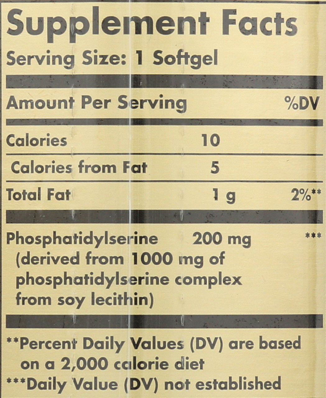 Phosphatidylserine 200mg 60 Softgels