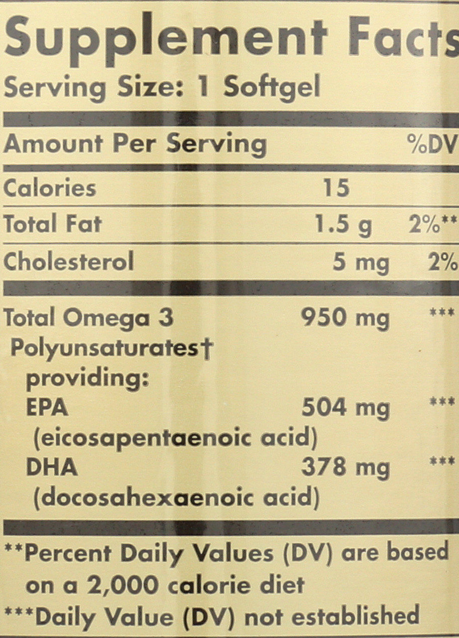 Triple Strength Omega-3 950mg 100 Softgels