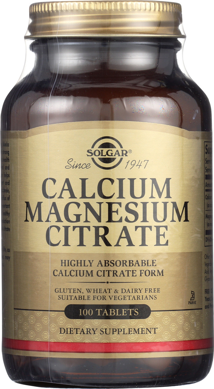 Calcium Magnesium Citrate 100 Tablets