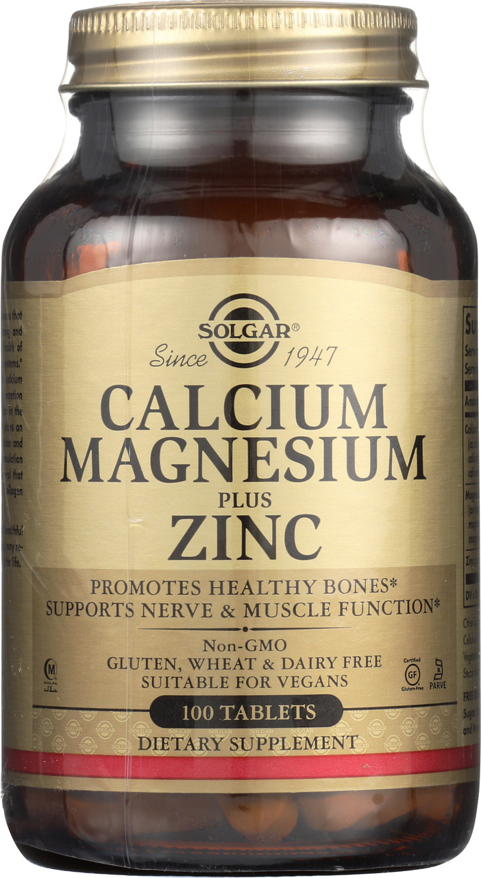 Calcium Magnesium Plus Zinc 100 Tablets