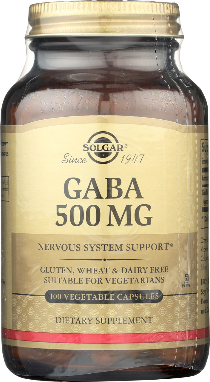 GABA 500mg 100 Vegetable Capsules