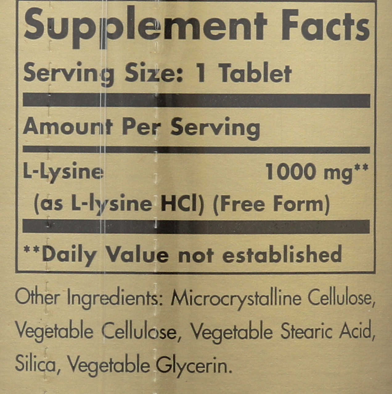 L-Lysine 1000mg 100 Tablets