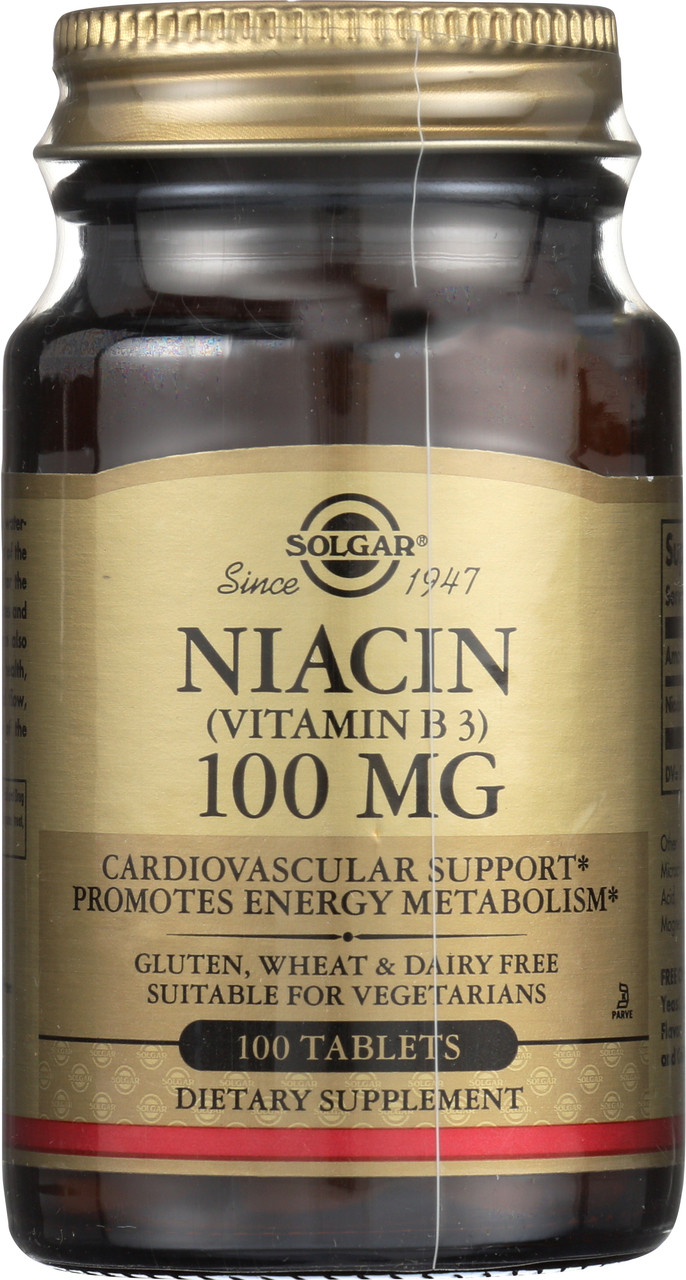 Niacin Vitamin B3 100mg 100 Tablets