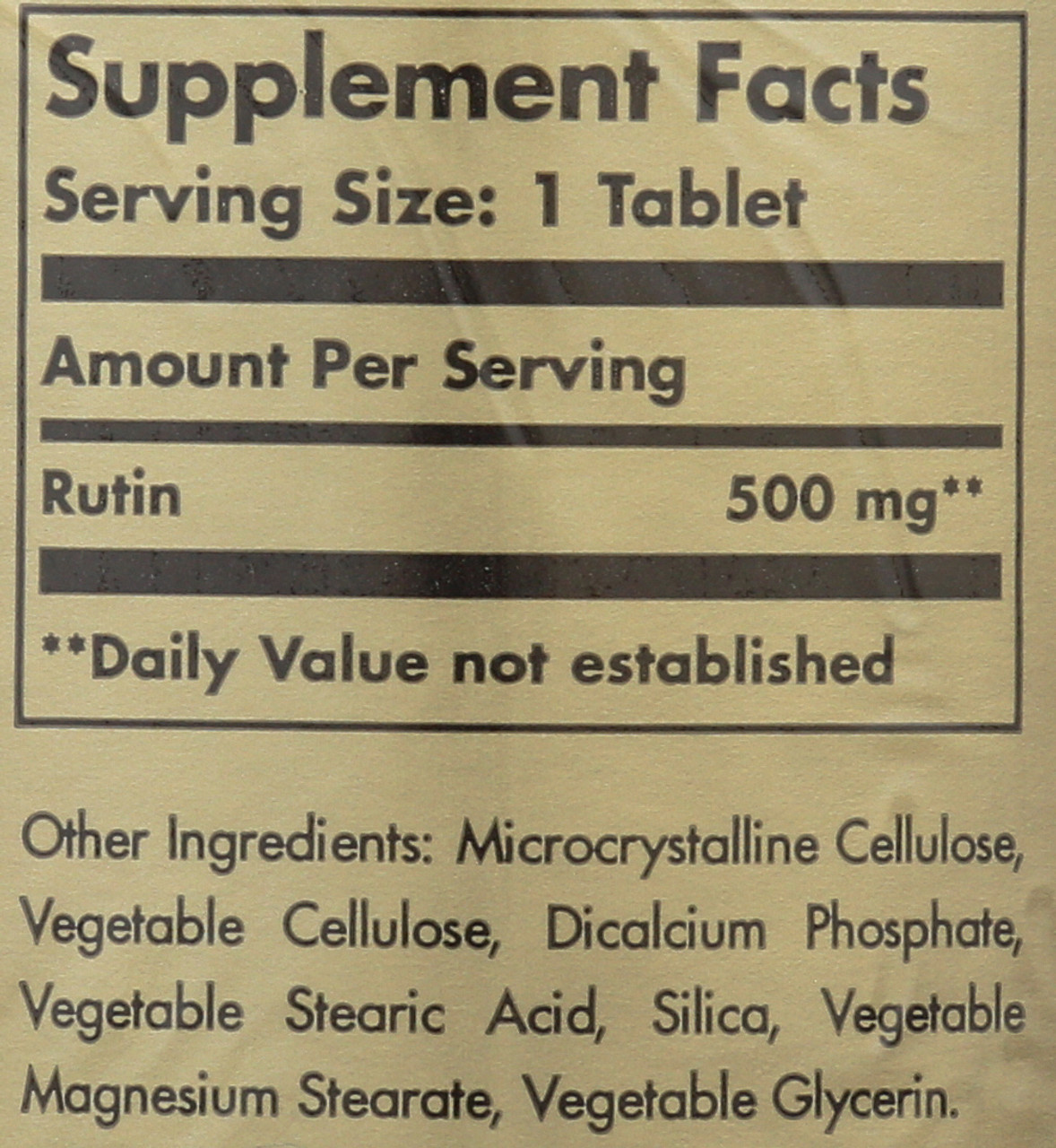 Rutin 500mg 100 Tablets