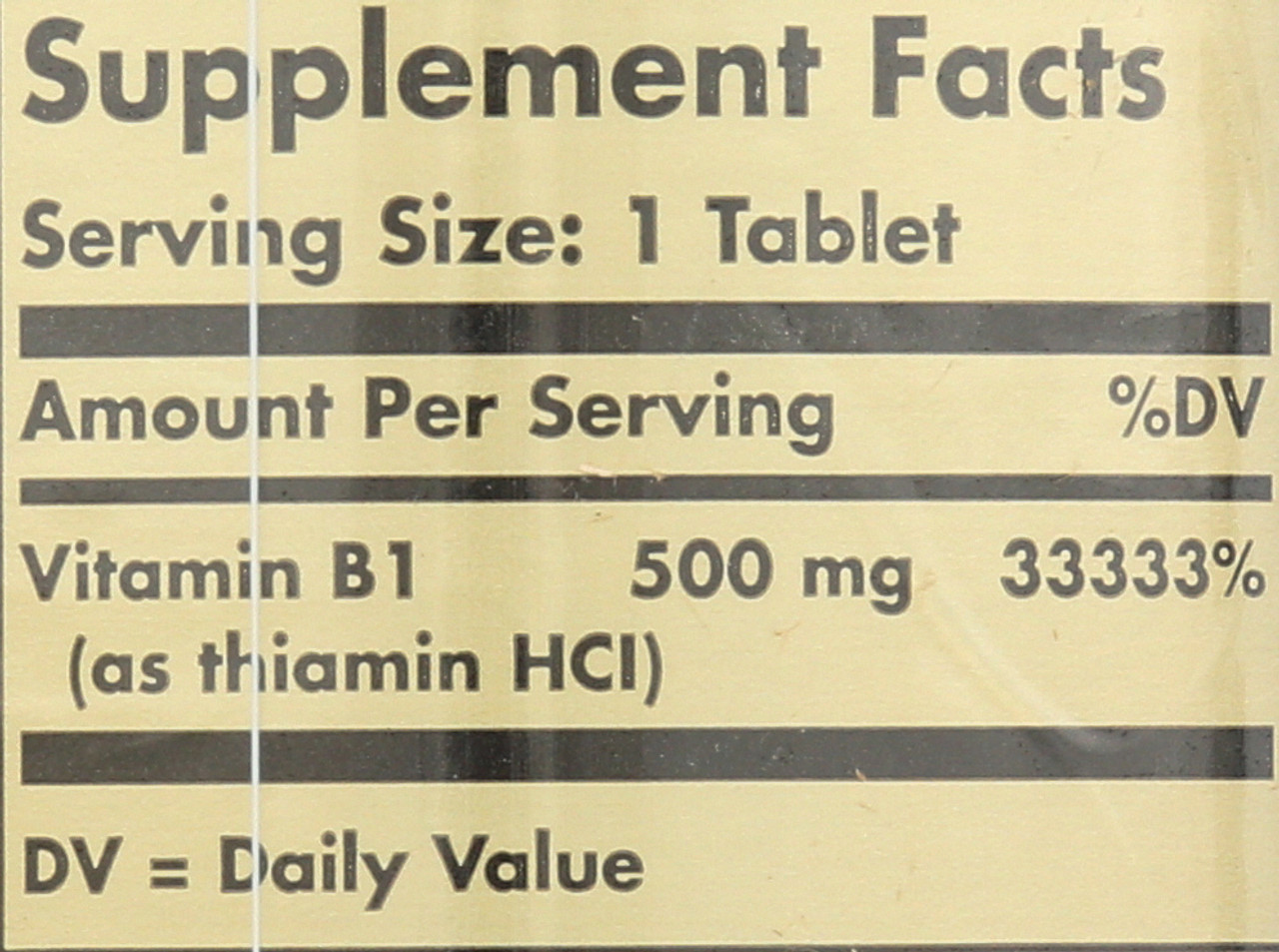 Vitamin B1 Thiamin 500mg 100 Tablets