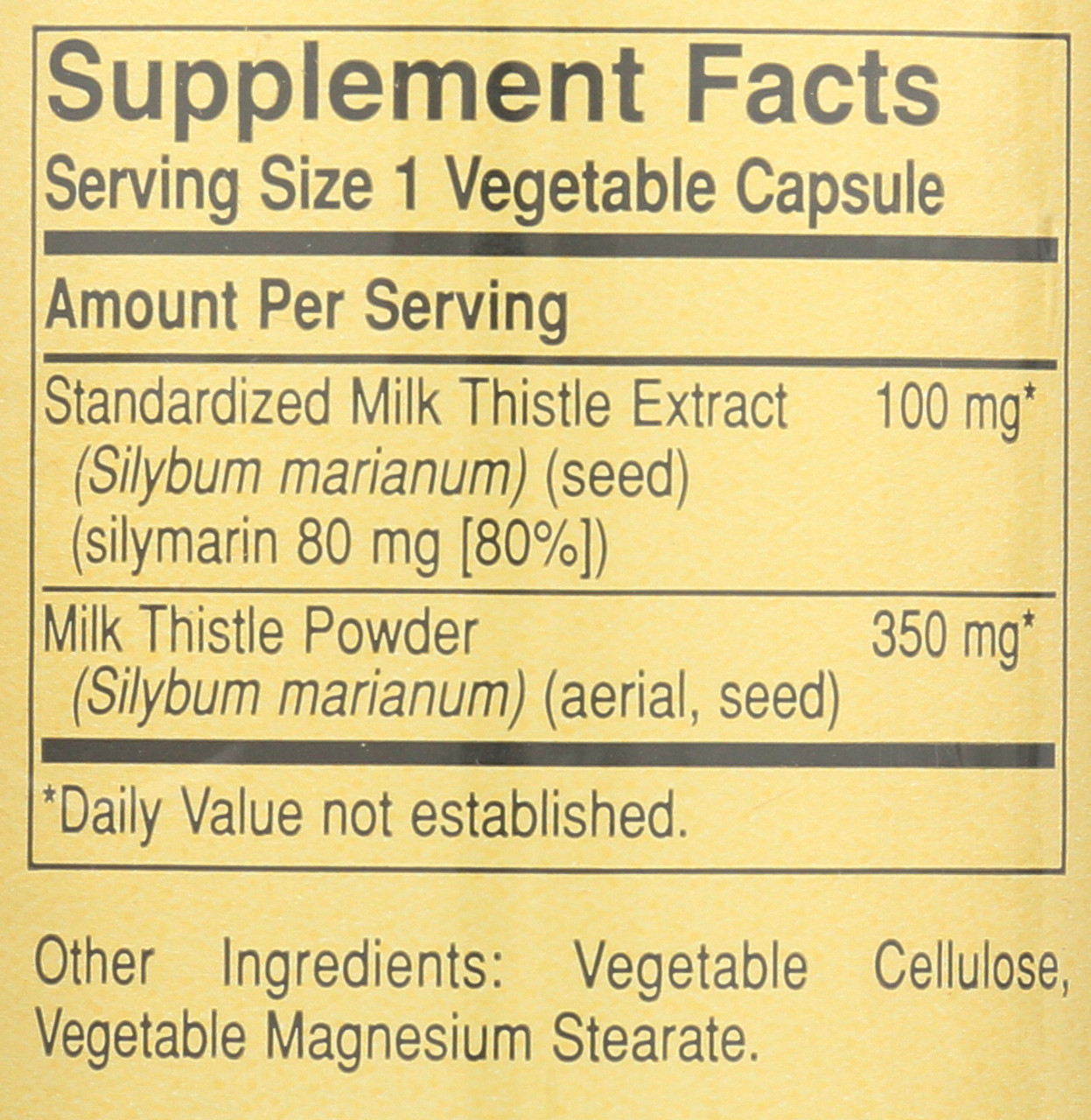 FP Milk Thistle 100 Vegetable Capsules