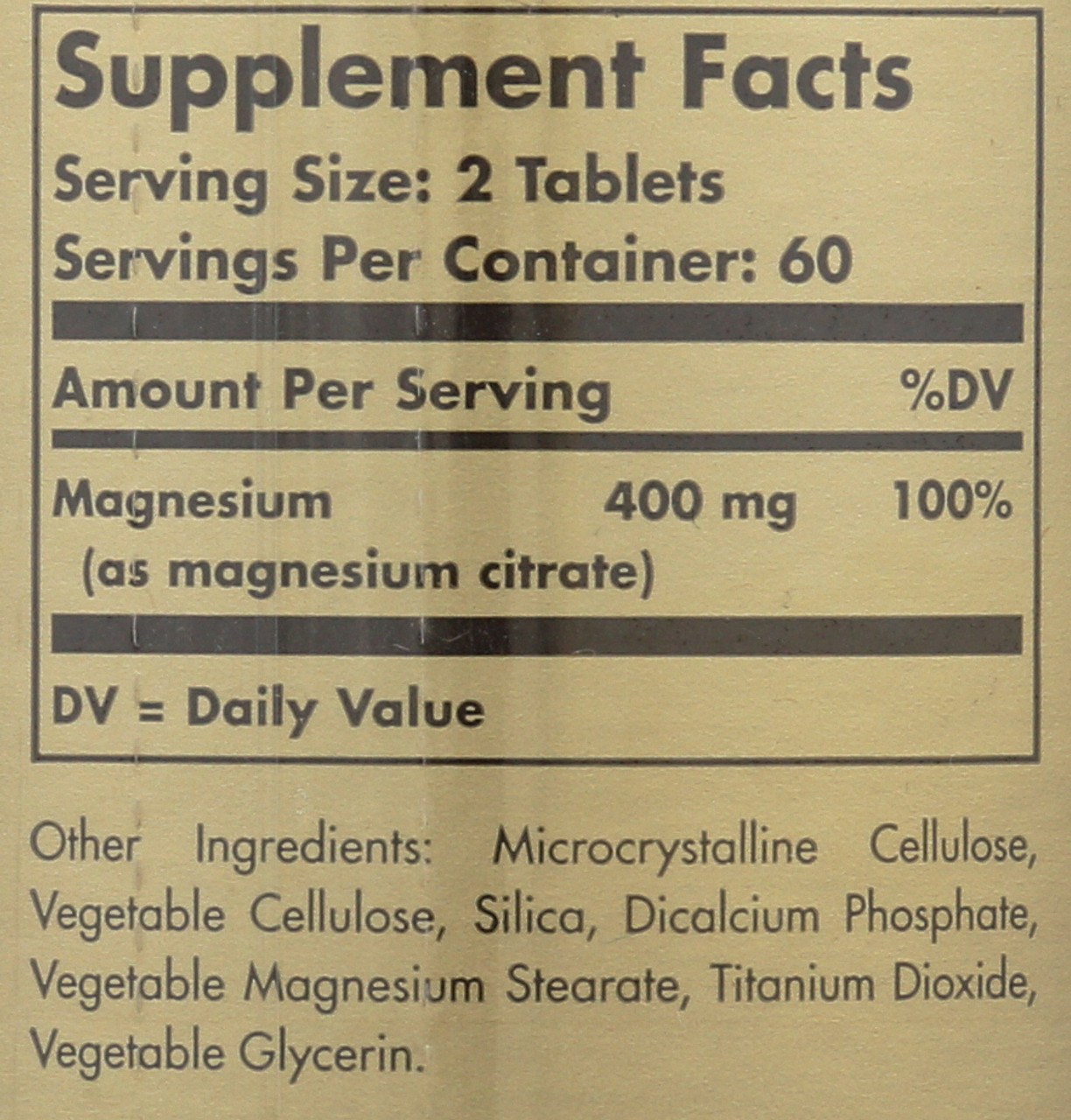 Magnesium Citrate 120 Tablets