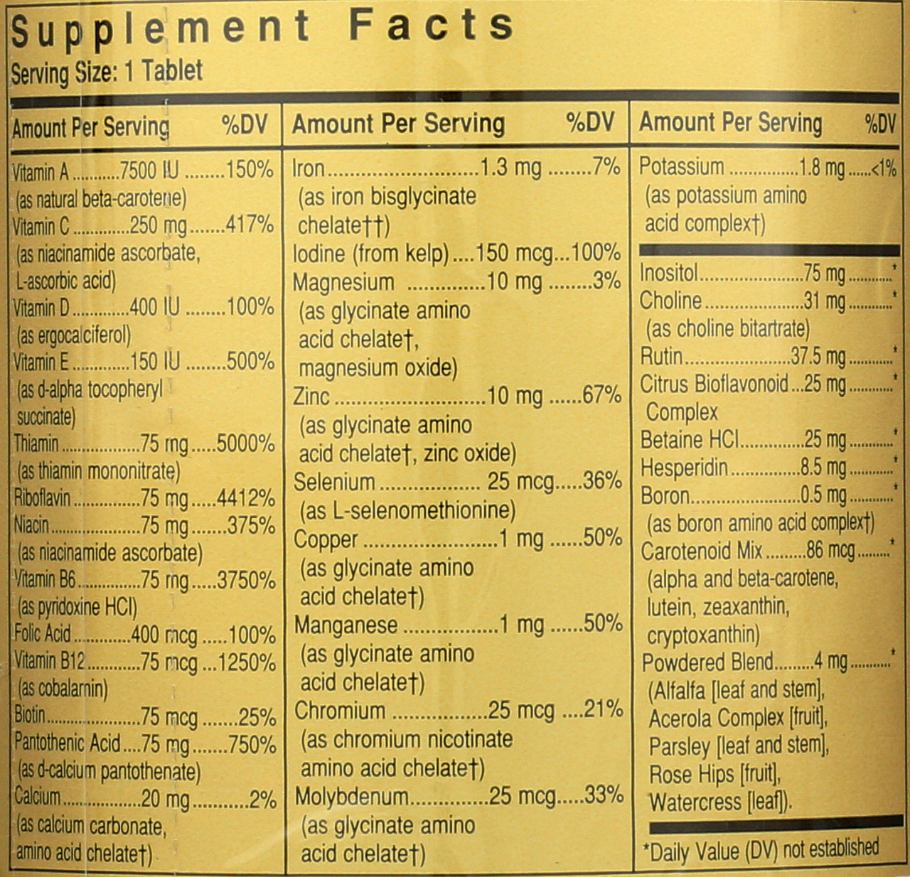 Formula VM-75 180 Tablets