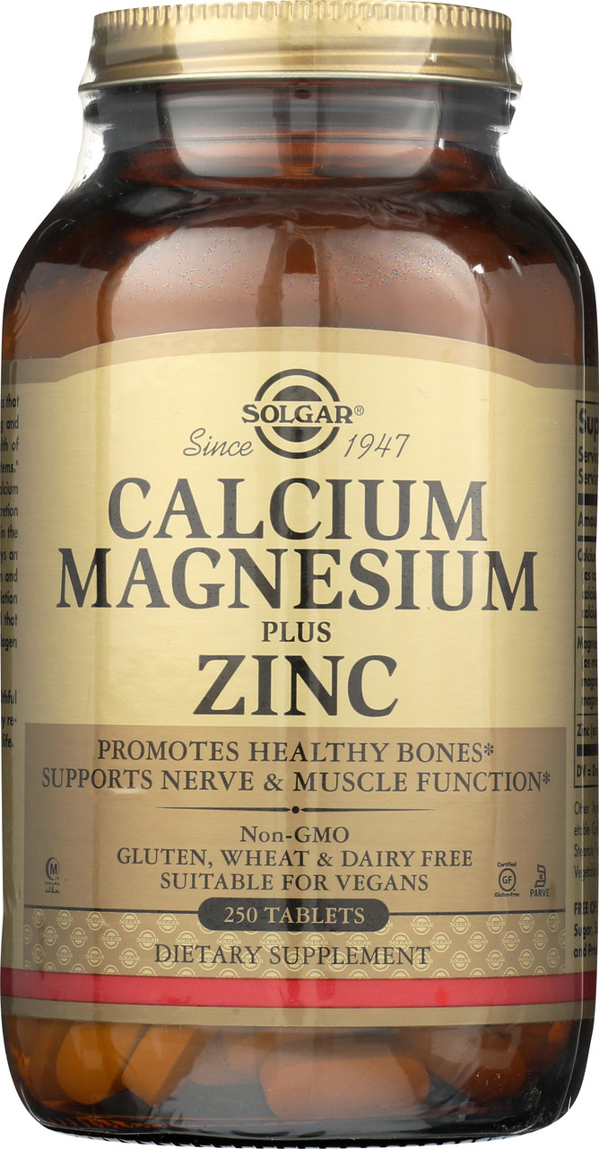 Calcium Magnesium Plus Zinc 250 Tablets