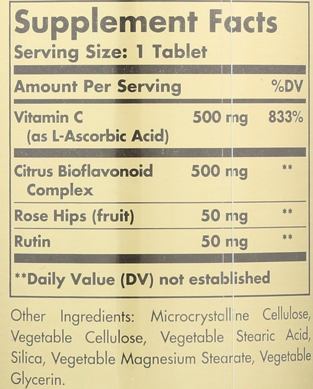 Hy-Bio 250 Tablets 500mg Vitamin C with 500mg Bioflavonoids