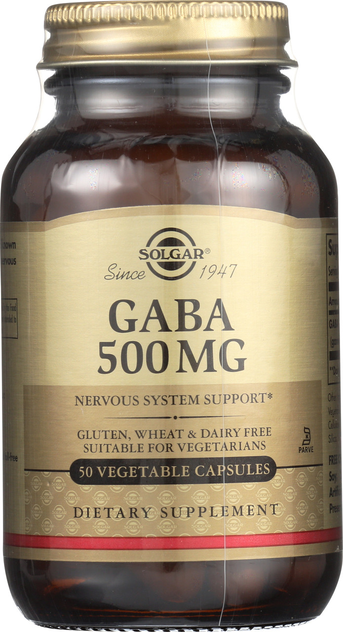 GABA 500mg 50 Vegetable Capsules