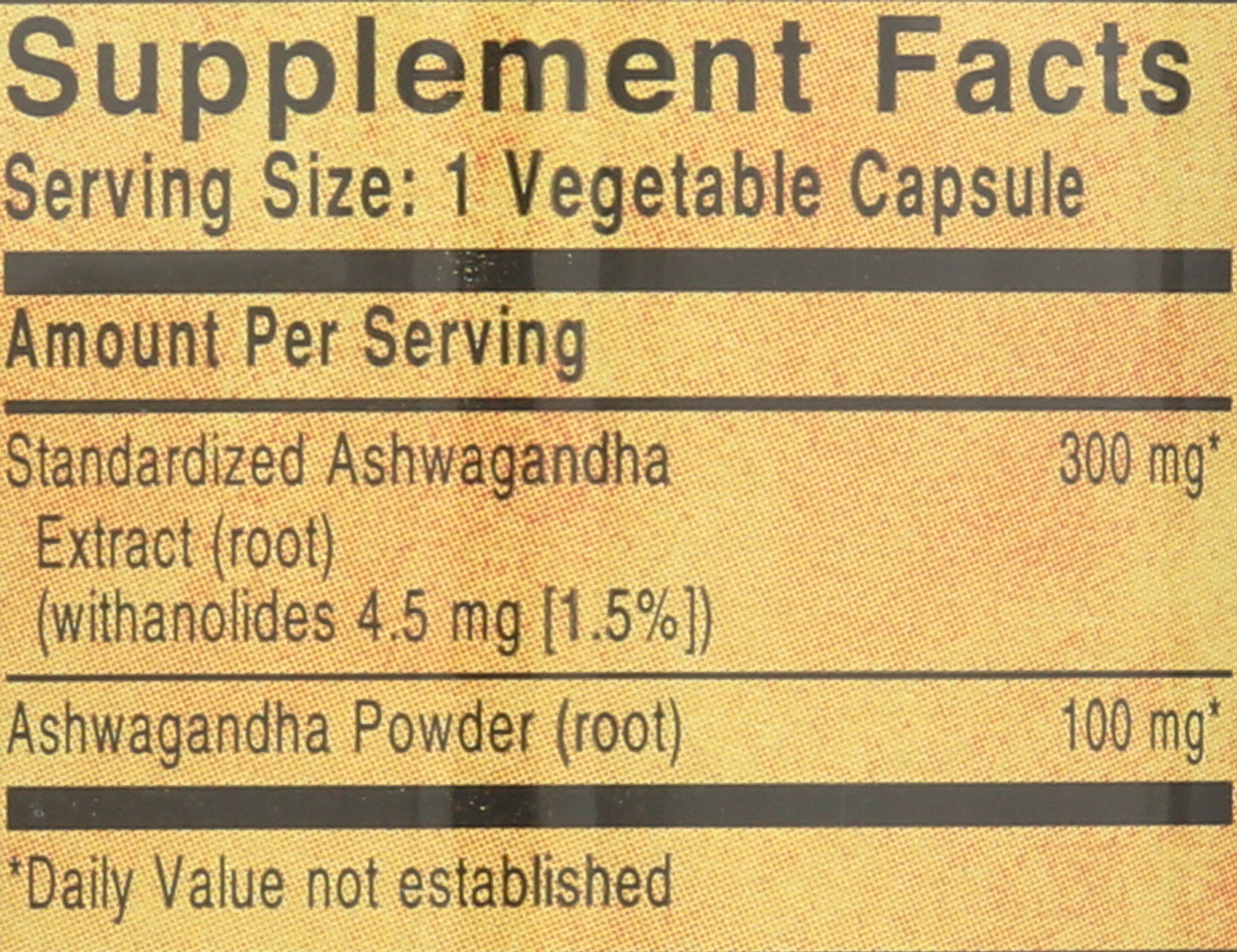 SFP Ashwagandha Root Extract 60 Vegetable Capsules