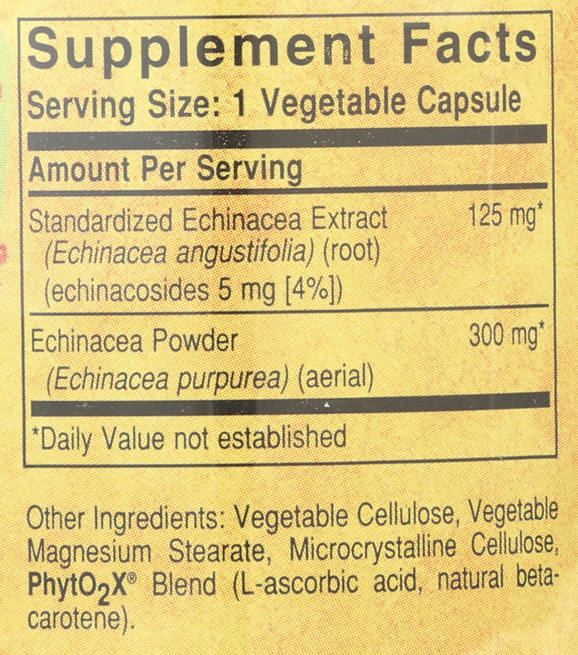 SFP Echinacea Herb Extract 60 Vegetable Capsules