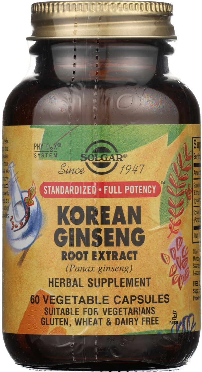 SFP Korean Ginseng Root Extract 60 Vegetable Capsules
