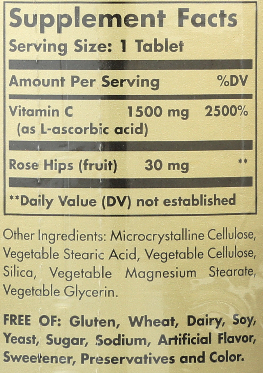 Vitamin C 1500mg with Rose Hips 90 Tablets