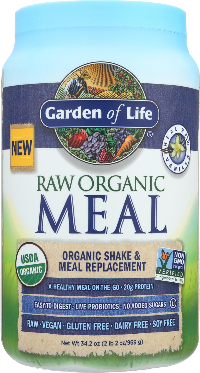 RAW Organic Meal Vanilla 1115g Powder